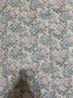 Vintage Blanket Afghan Roses Floral Throw Cotton Woven Tapestry 63 X 48   