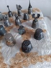 Lot Of 20 Pewter Vintage  Thimbles