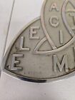 Pacific Electric Mfg Co 10  Brass Sign Plaque Emblem Railcar Heavy 