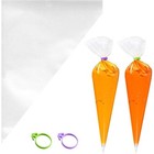 Disposable Piping Bags Tipless Non-slip Pastry Bags Icing Cookies Cakes 50 Pack
