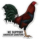 We Support American Gamefowl 4  Sticker 3 Pack Gallos Chicken