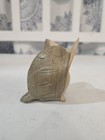 Vtg Carved Wooden Boho Owl Decor Figurine