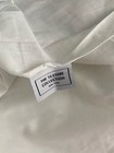 King Size Set 2 Shams Pillowcases Cotton White Grey Stripe Texture Collection