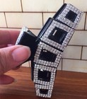 Elegant Large Rhinestone Hair Clip Jaw Women Crystal Hairpin Black Style