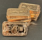 New  Lot Of 100 X 1 Oz  100 Banknote  999 Fine Copper Round Bullion 5 Tube Of 20
