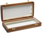 United Scientific Wooden Slide Storage Box Holds 50 Microscope Slides Wsb050
