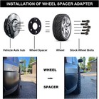 Black 5x112 Hubcentric Wheel Spacers  no Lip 66 56mm 3mm - Pack Of 2