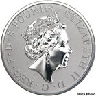 2020 U k    5 Queen s Beasts White Lion Of Mortimer 2 Oz  999 Fine Silver Bu Coin