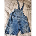 Big Smith Overalls 46 Blue Vintage Shorts Workwear Denim Adult Jean Distressed 