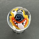 Contemporary Handmade Art Glass Marble 1 03  Funky Monster Implosion Swirl Nose