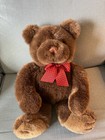 Gund Collector   s Classic 18    Teddy Bear W red Polka Dot Bow  Unique Paws nose