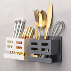 1 Pc Hole-free Wall Mounted Bathroom Storage Tube For Toothbrush   Razor