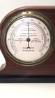 Vintage Swift   Anderson Solid Mahogany Hydrometer thermometer barometer 1940 s