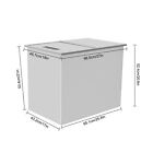 All-in-one Ice Chest Wine Ice Bin Built-in Foam Layer With Stainless Steel Lid