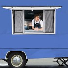 48 l X 30 w Concession Stand Serving Window Food Truck Service Awning W screens