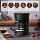 Cup Drip Coffee Maker  Delay Brew  Keep Warm Plate  25oz Water  Reusable Filter