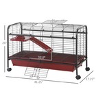 41 l Small Animal Cage Rabbit Hutch With Feeder