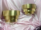 Vintage Mid Century Modern Retro 3 Tiered Wall Sconce Light Fixtures Art Deco St