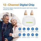 Hearing Aids 1pair Rechargeable Digital Invisible Sound Voice Amplifier Mini Cic