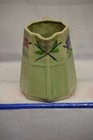 Antique Mint Green With Flowers Water Pitcher 5 1 2  Tall Japan