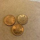 3 Coins England Different Pence Style 1976   1987  2002