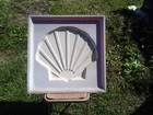 Shell Gas Oil Advertising Sign Panel Red Yellow Shell Logo 25x25  Vintage Kolux