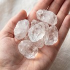 3pc Natural Raw Clear Quartz Rough Crystal Stone Bulk Crown Chakra Healing Gift