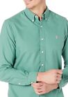 Nwt Polo Ralph Lauren Green Classic Fit Long Sleeve Garment Dyed Oxford Shirt