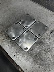4x Caster Wheel Mounting Plates 1 4    Steel  set Of 4 Caster Plates 