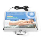 16pcs Hot Massage Stones Natural Jade Heated Warmer Spa Heating Rock Therapy