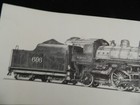 Nice  606 Wabash Railroad Steam Locomotive 1967 Art Print 4-4-2   atlantic  17x7