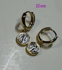 Two Tone St Benedict Huggies  two Sizes  10   15 Mm 