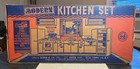Vintage Louis Marx   Co  1950 s Modern Kitchen Set With Original Box Plus Accs  