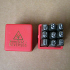 Reversed 9 Pcs Steel Number Stamps Punch Die Set Variations Size