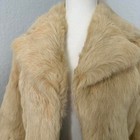 Cream Vintage Authentic Hopper Fur Rabbit Pelt Cropped Jacket Womens Size Small