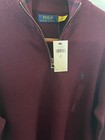 Brand New Polo Ralph Lauren Wine Sweater Long Sleeve Pullover Size L