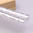 Pure 999 Fine Silver Chopsticks Bamboo Handle Adult Antibacterial Tableware