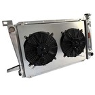 At For Ford F-150 F-250 F-350 Bronco L6 1985-1997 Aluminum Radiator  Fan Shroud