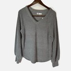 Abercrombie   Fitch Sweater Women   s Size Small Gray V-neck Long Sleeve Nwt Y2k