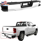 Rear Bumper Assembly Chrome Without Park Assist Sensor Holes Fits For Silverado