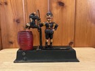 Vintage Replica  Trick Dog Bank Cast Iron By James D Capron