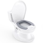 Toddler Potty Training Toilet With Realistic Flushing Sound Baby Chair Pvc Seat