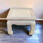 Rare Vintage Thai Chow Leg Solid Mahogany Side Table