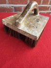 Antique Hamilton   Co Cj   Co Horse Hair Brush With Wooden Handle Extremely Rare
