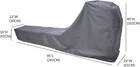 Rowing Machine Cover Waterproof Fabric Dustproof Indoor Outdoor Gray Compatible