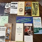 Vintage Ohio Travel Brochure Lot Mccoy Pottery Warther Carvings Caves Map Bulk