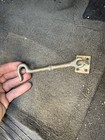 Large Door Latch Lock Old Gate Barn Antique Vintage Brass Keep Hook 5 5    Pl Co 