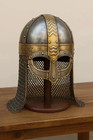 Helmet With Chainmail Viking Helmet Armor Vendel Steel Combat Helmet X-mass Gift