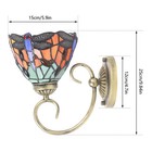 Tiffany Style Wall Light Wall Lamp Fixture Stained Glass Dragonfly Wall Sconce