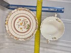 Crazed Spode Buttercup Cream Soup Bowl   Saucer